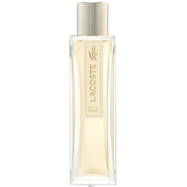 زجاجة عطر Lacoste Pour Femme بتصميم أنثوي كلاسيكي
