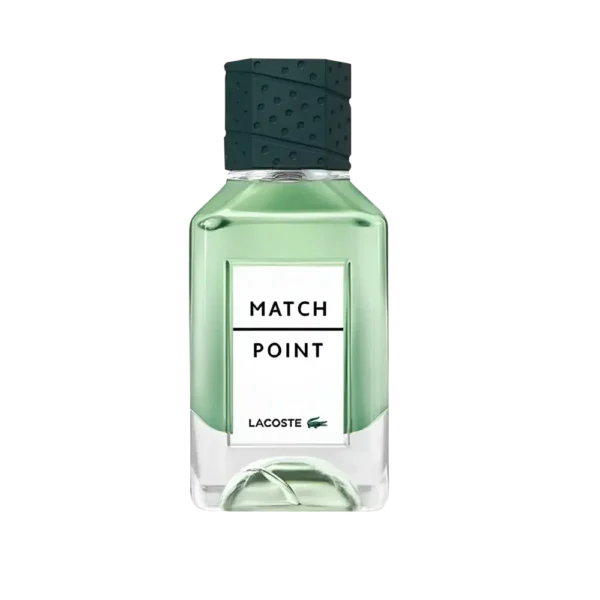 زجاجة عطر Lacoste Match Point بلون أخضر شفاف وأنيق