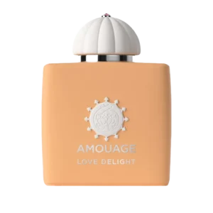 زجاجة عطر Amouage Love Delight الوردية بتصميم فاخر