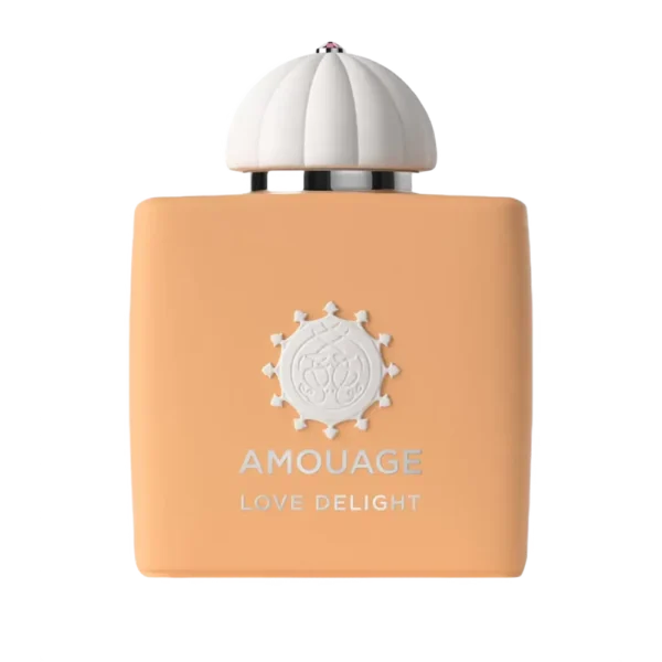زجاجة عطر Amouage Love Delight الوردية بتصميم فاخر